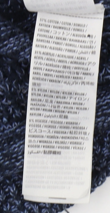 Hollister Women's Blue Full Zip Jumper Size S