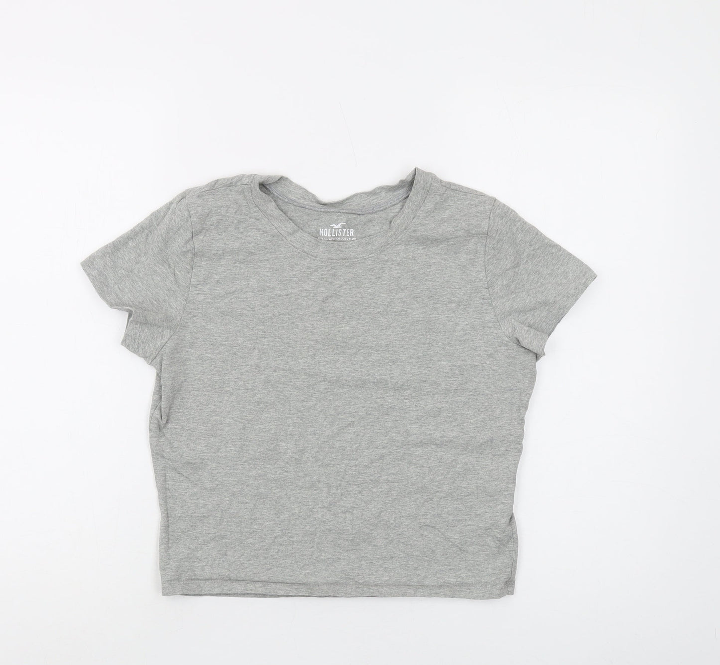 Hollister Women's Grey Basic T-Shirt M