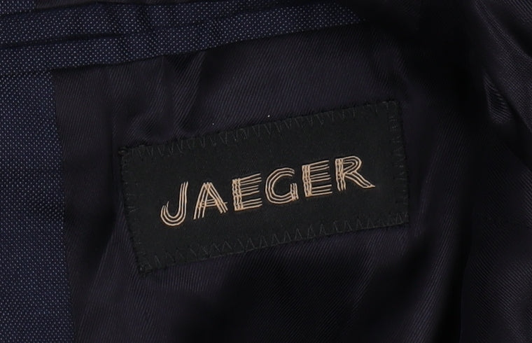 Jaeger Men's Blue Blazer, Size 40, Double-Vented