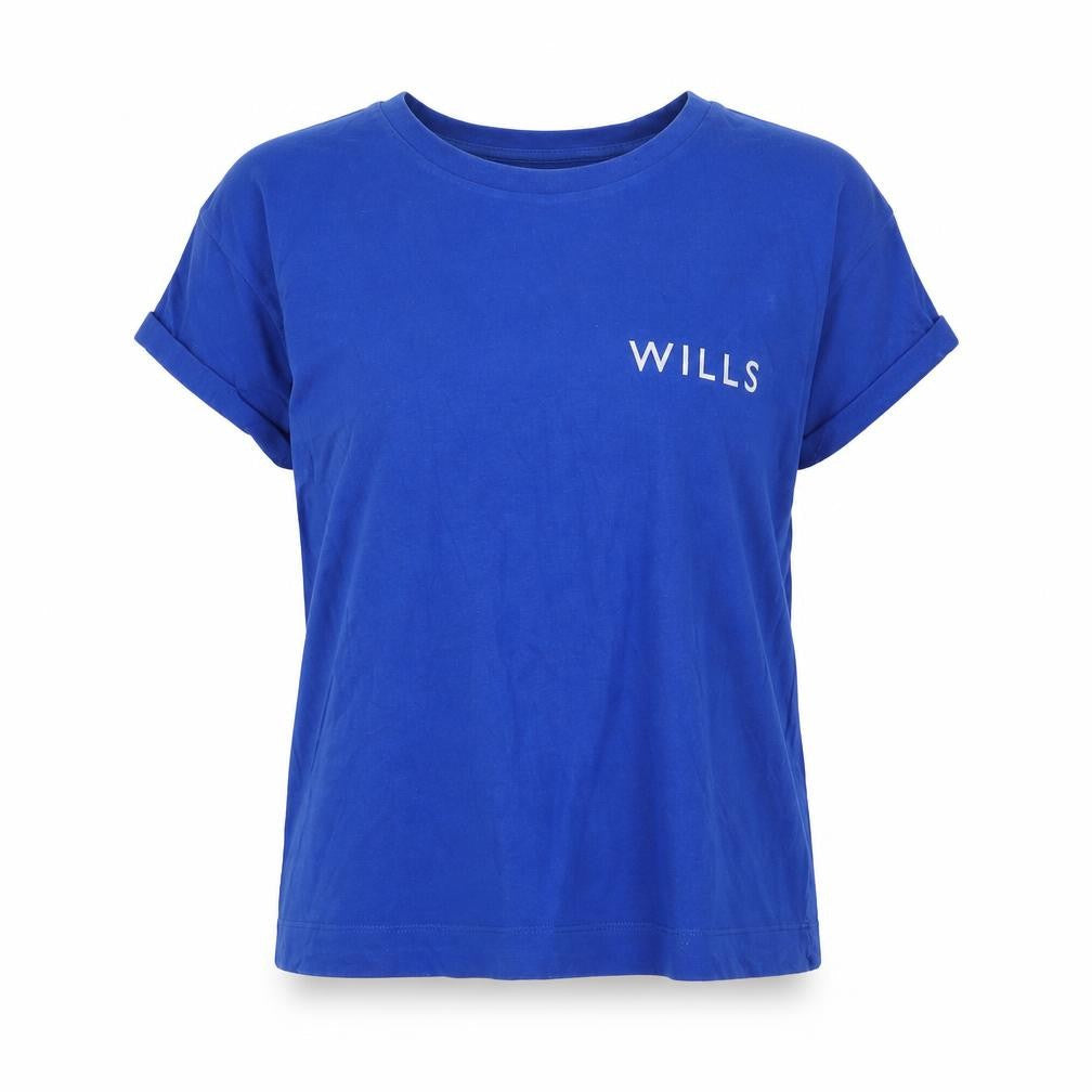 Womens UK Size S Jack Wills Blue 100% Cotton T-Shirt