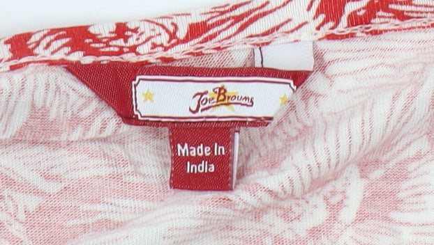 Joe Browns Women's Red Floral T-Shirt Size 28