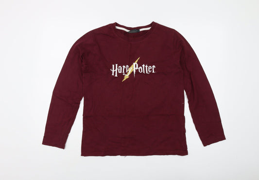 Harry Potter Boys Red Cotton Long Sleeve T-Shirt 12-13 Years