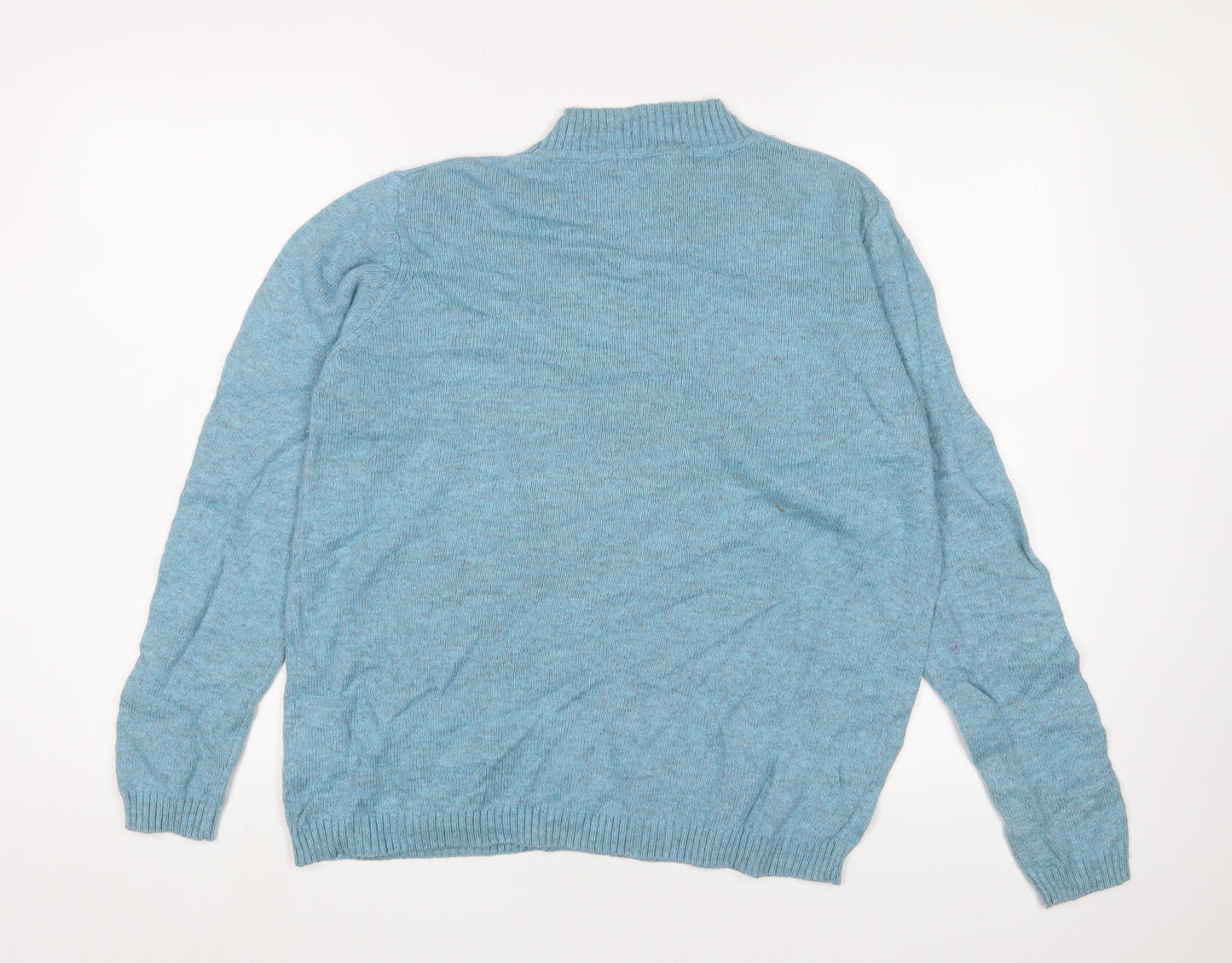 Isle Women's Blue Cable-Knit Jumper, Medium