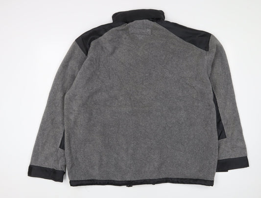 Urban Exposure Mens Grey Windbreaker Jacket Size M