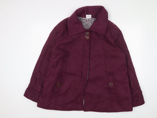 Anne de Lancay Women's Purple Coat Size 18