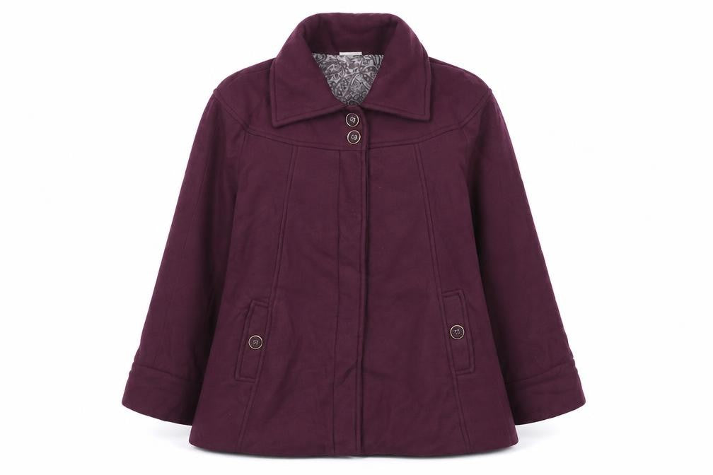 Anne de Lancay Women's Purple Coat Size 18