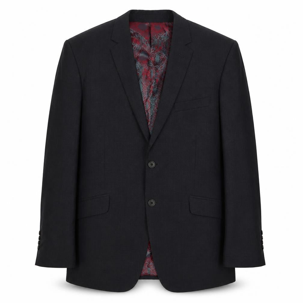Mens 38 Chest Regular Ted Baker Black Two-Button Blazer