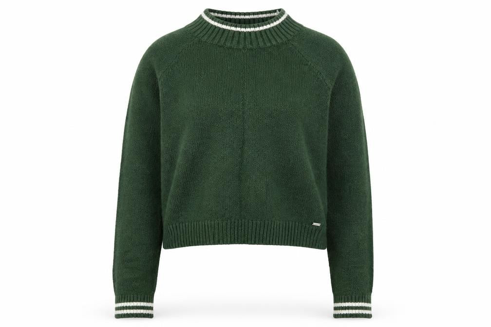 Womens UK XS Regular Hollister Green Pullover Tight-Knit