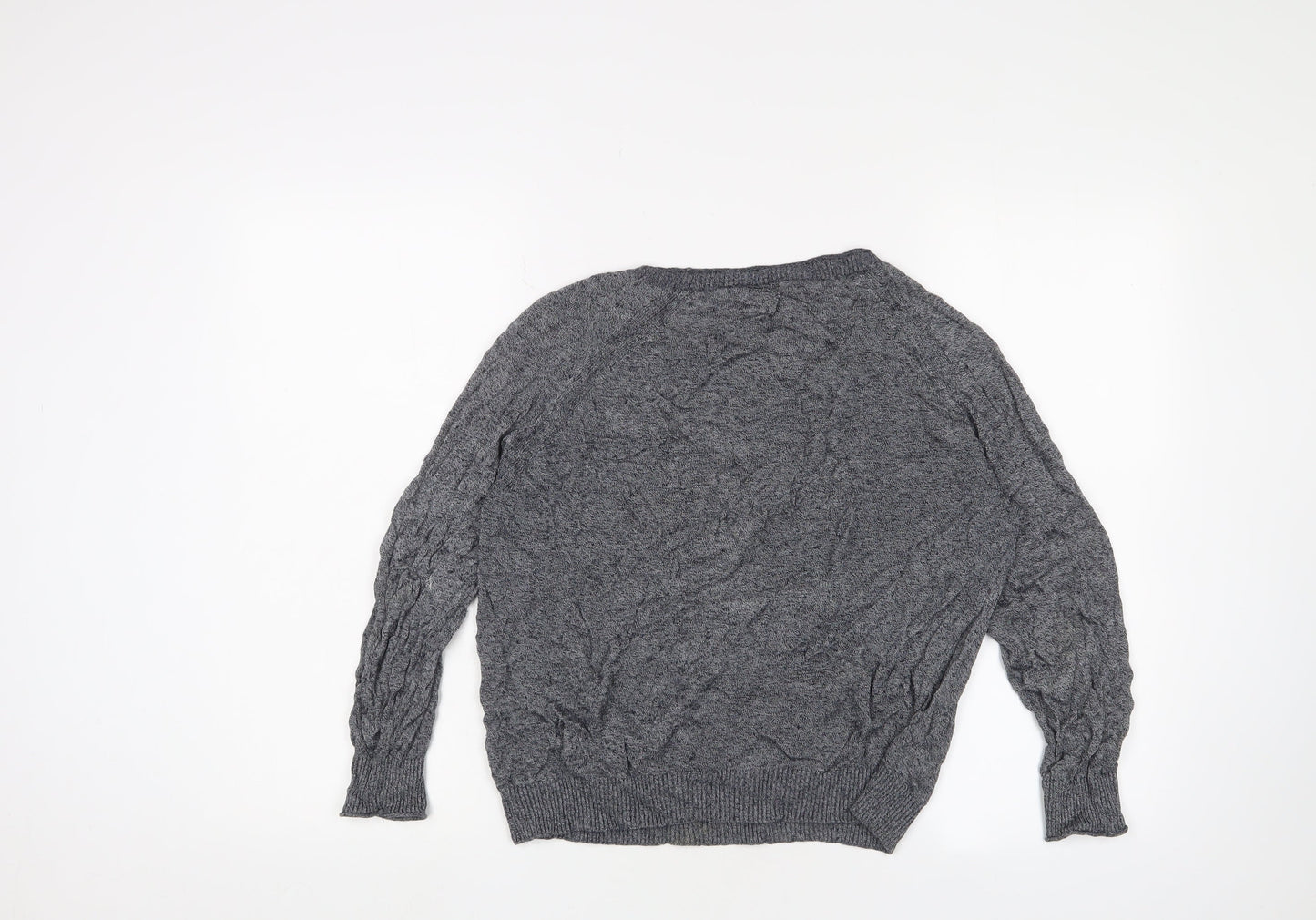 J.Crew Women's Grey Knit Jumper M Long Sleeve Crew Neck