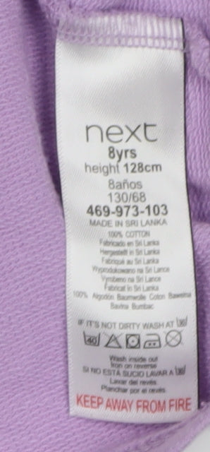 Next Girls Purple Minnie Mouse Graphic T-Shirt 8 Years