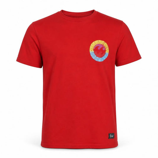 Mens UK Size XS Billabong Red  Cotton T-Shirt