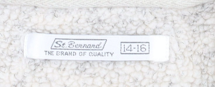 St. Bernard Women's Ivory Pullover Sweatshirt 14-16