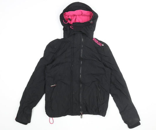 Superdry Women's Black Windbreaker Jacket Large