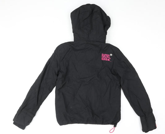 Superdry Women's Black Windbreaker Jacket Large
