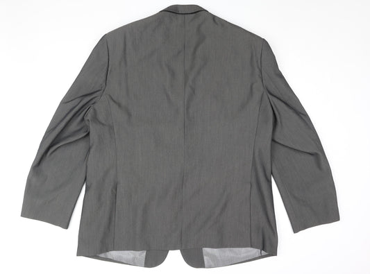 MANSIZE Grey 54 Blazer for Men - Regular Fit