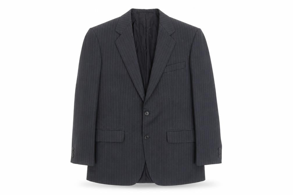 Marks and Spencer Men's Blue Striped Blazer 38R