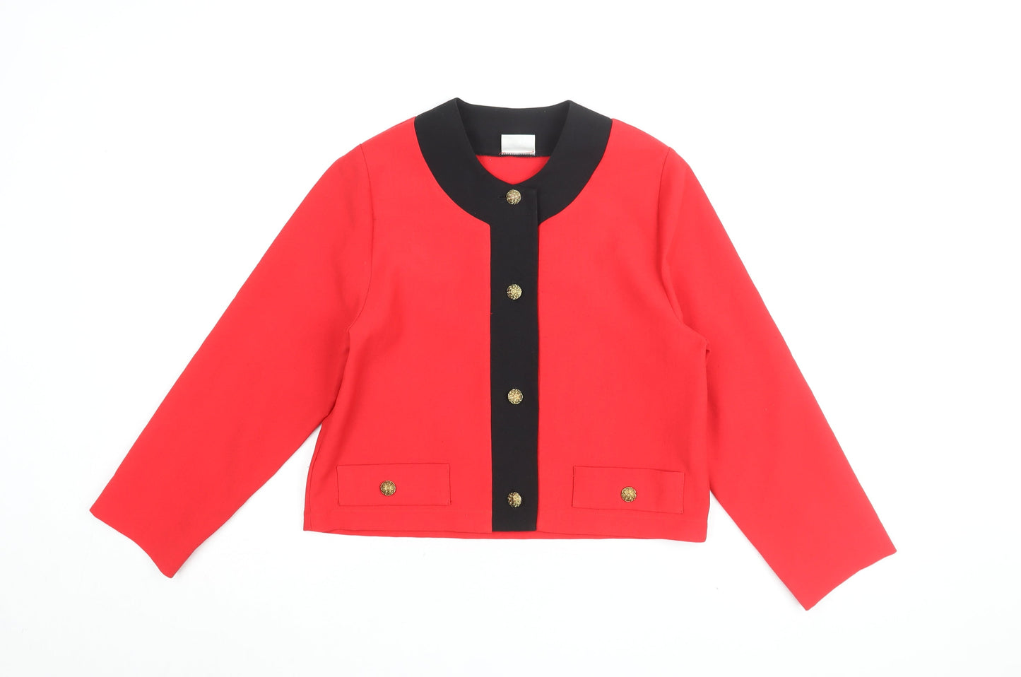 Opus Women's Red Cropped Jacket Size 12