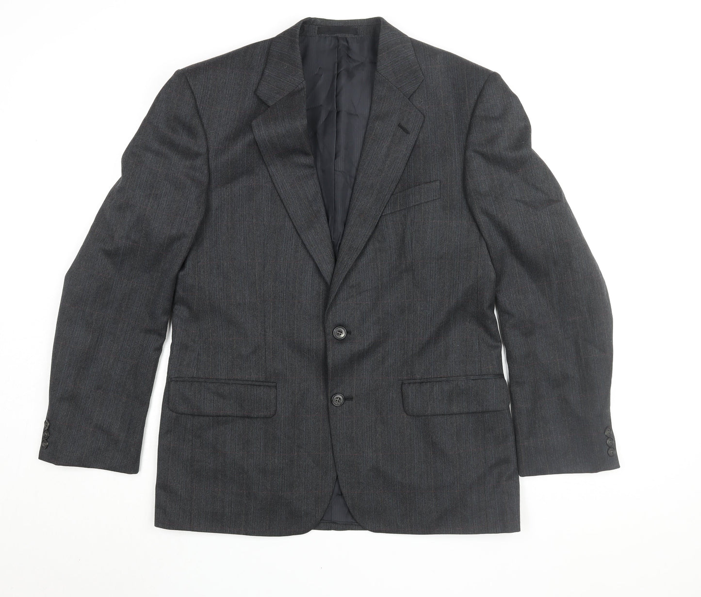 St Michael Men's Grey Blazer, 38, Regular Fit