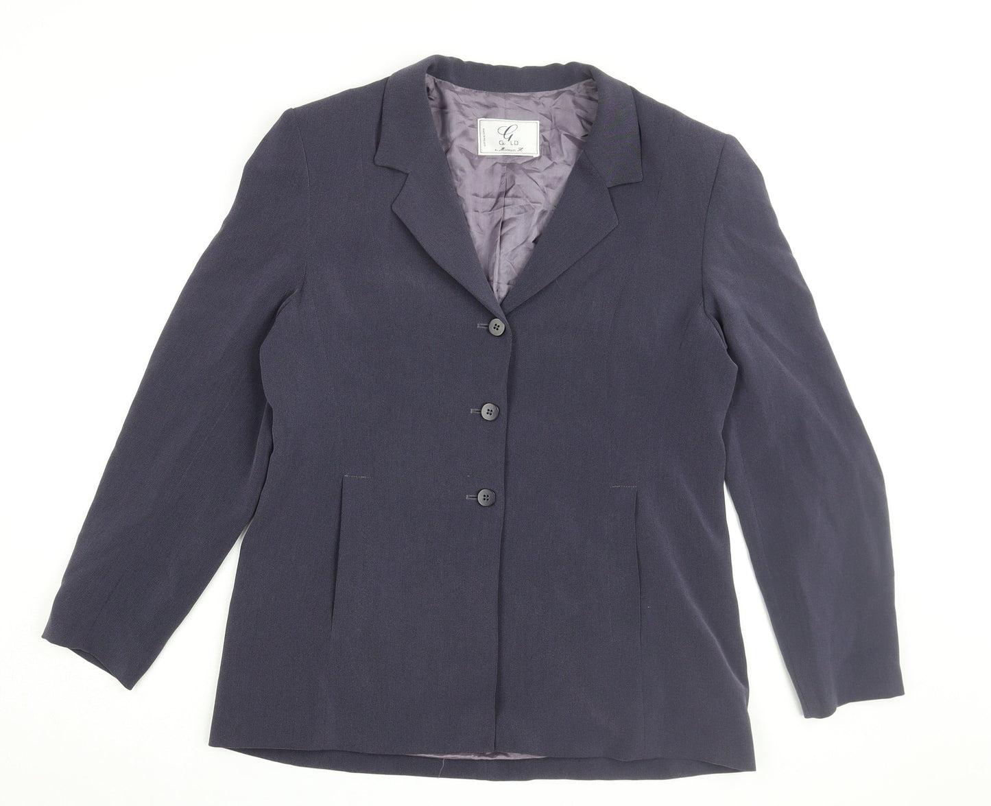 Gold by Michael K Women's Black Suit Jacket, Size 14