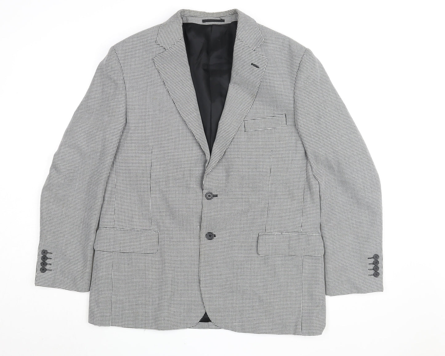 Gurteen Men's Grey Check Blazer Size 44R