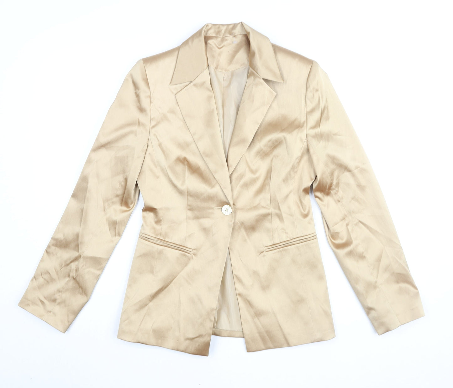 NL Collection Women's Beige Blazer Suit Jacket UK 8