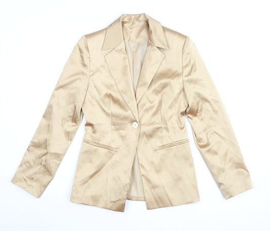NL Collection Women's Beige Blazer Suit Jacket UK 8