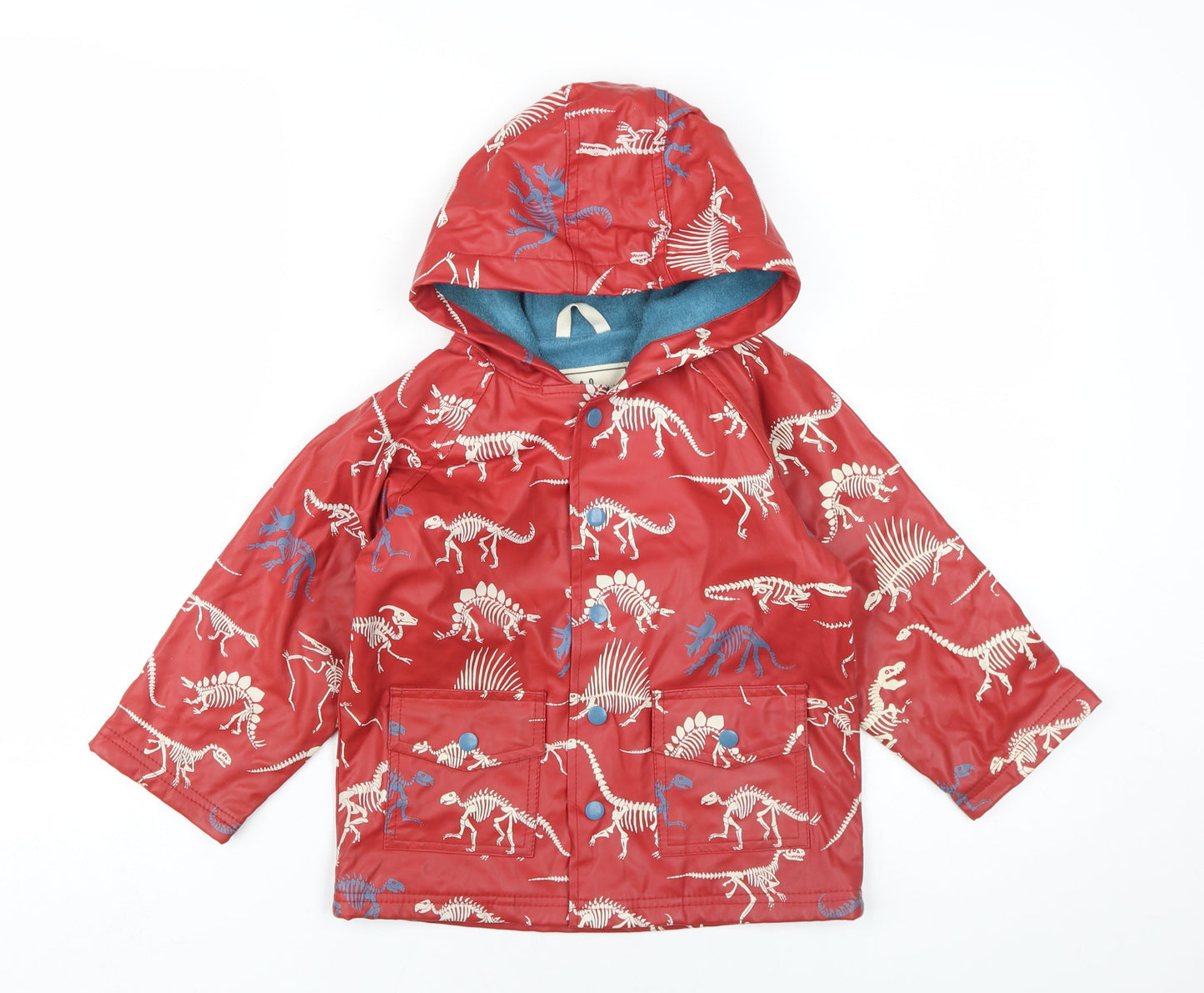 Hatley Boys Red Dinosaur Print Waterproof Rain Coat 4 Years