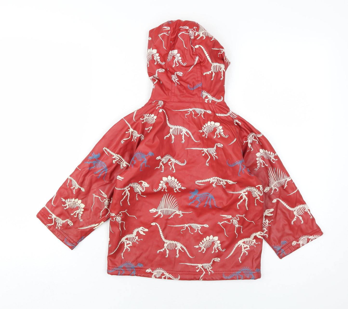 Hatley Boys Red Dinosaur Print Waterproof Rain Coat 4 Years