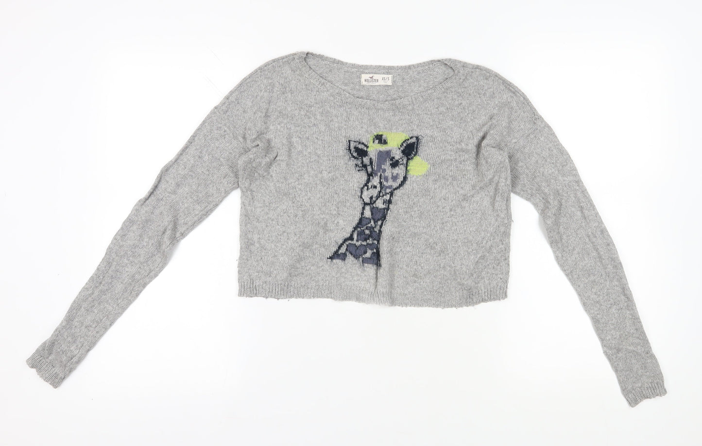 Hollister Women's Grey Pullover Jumper XS