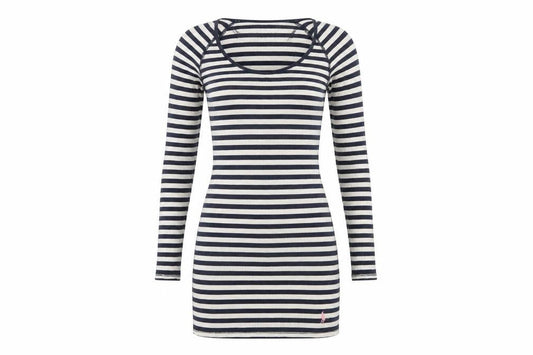 Jack Wills Women's Blue Striped T-Shirt Dress, Size 12
