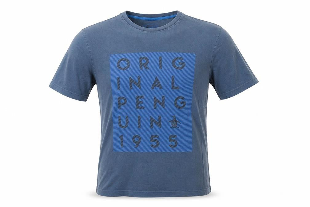 Original Penguin Blue Graphic Print Men's T-Shirt M
