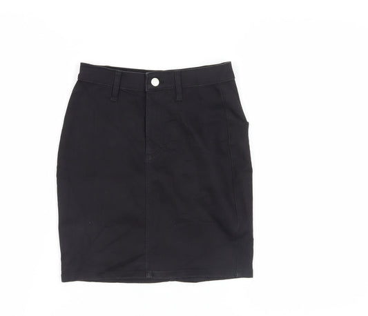 Topshop Women's Black Pencil Skirt Size 8 Casual Chic