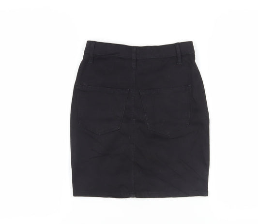 Topshop Women's Black Pencil Skirt Size 8 Casual Chic