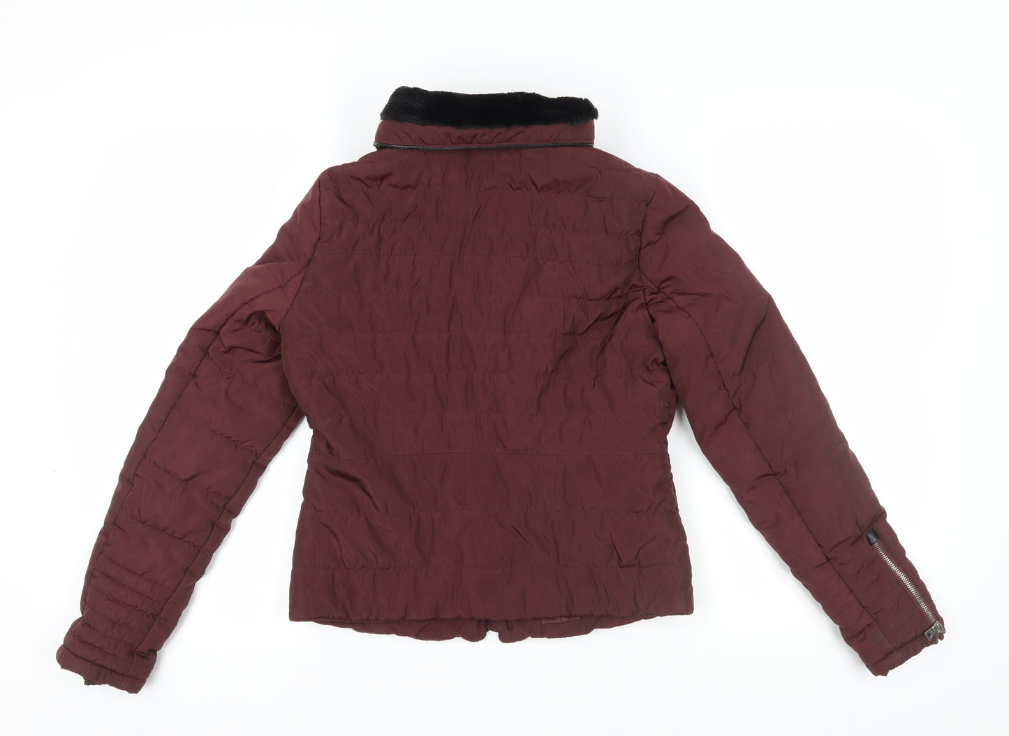 Vero Moda Women's Brown Bomber Jacket Size S Classic Style