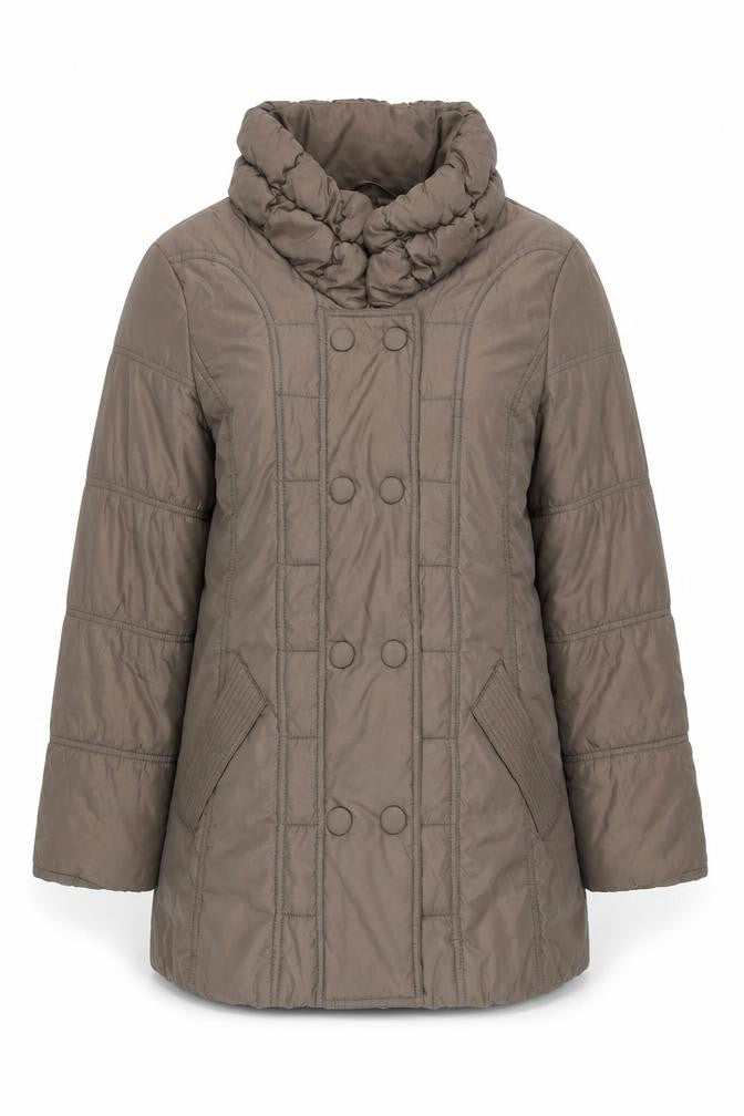 Betty Barclay Women's Brown Quilted Coat Size 12