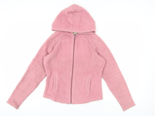Next Women's Pink Hooded Fleece Jacket Size 12
