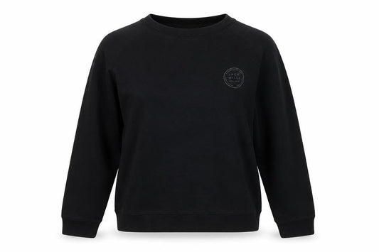 Womens UK UK 8 Regular Jack Wills Black Pullover Sweatshirt