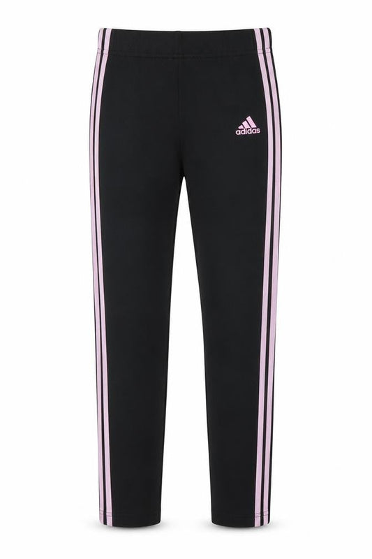 Adidas Girls Black Track Pants L Regular Fit Activewear