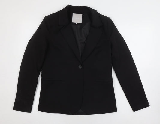 Pieces Women's Black Blazer XS, Single Breasted