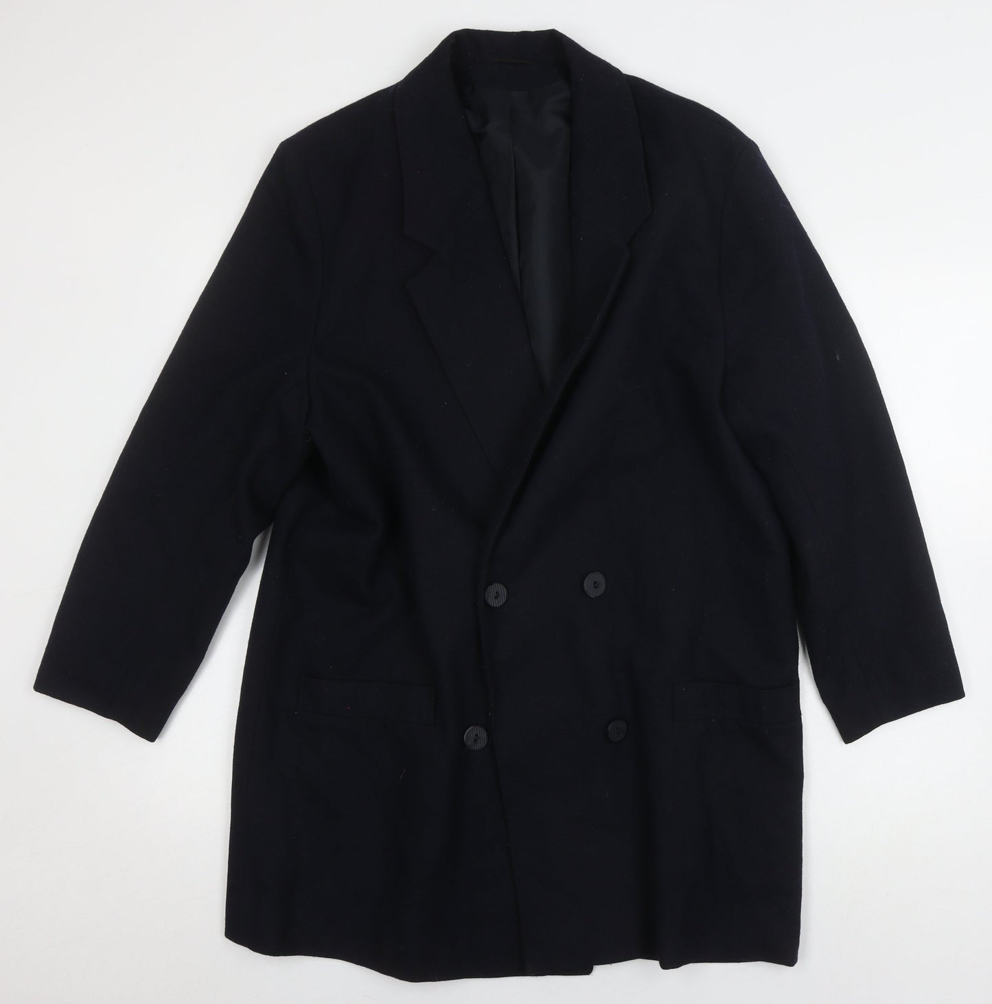St. Bernard Women's Black Wool Blend Overcoat Size 14
