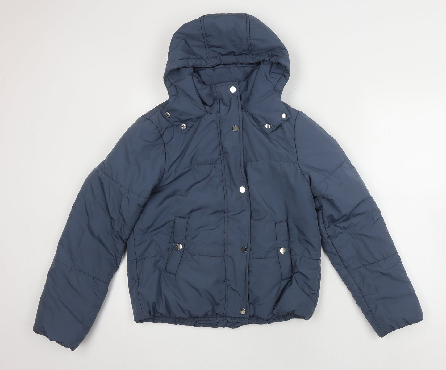 Marks and Spencer Women's Blue Puffer Jacket Size 6