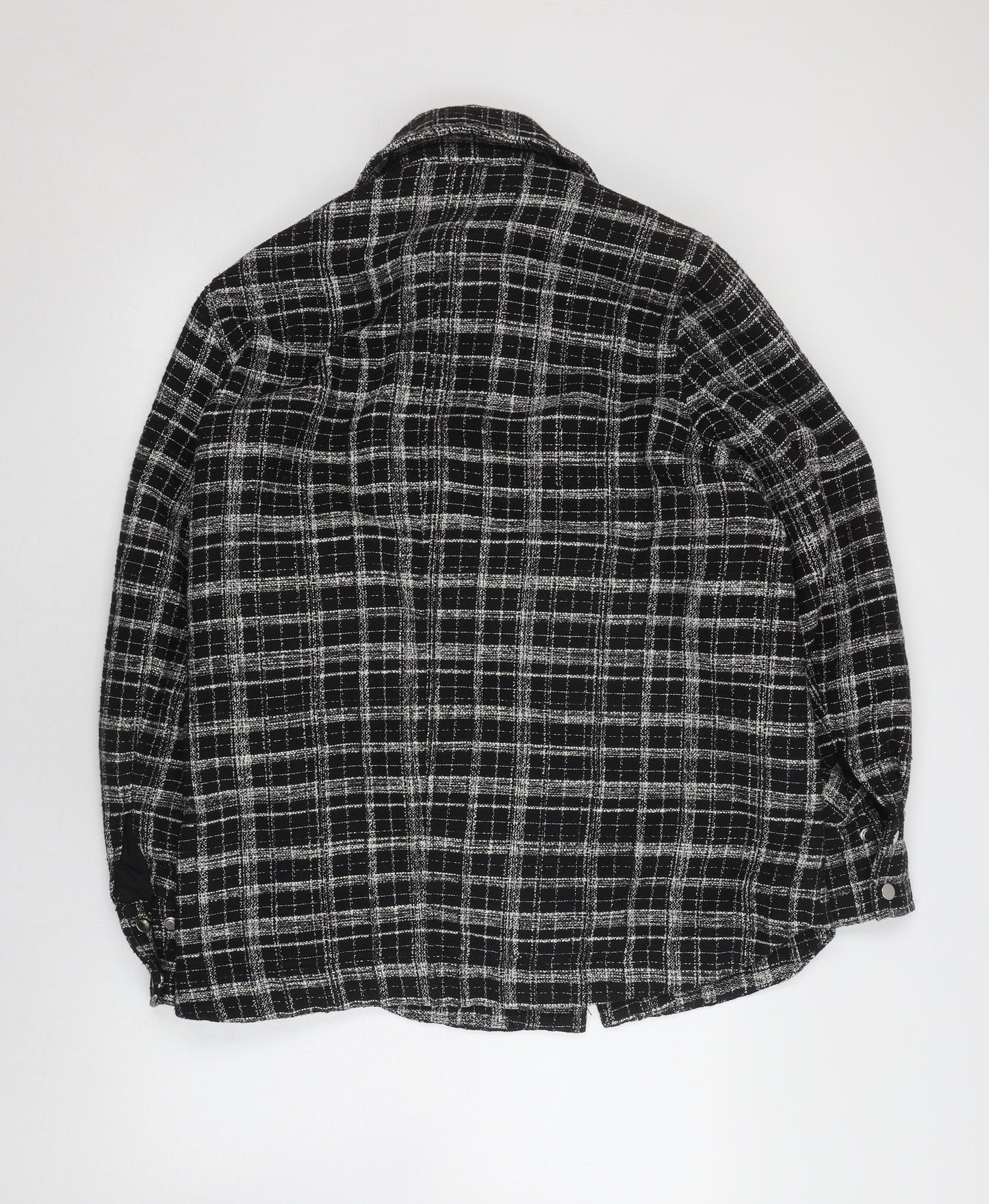 H&M Women's Black Check Tweed Jacket S