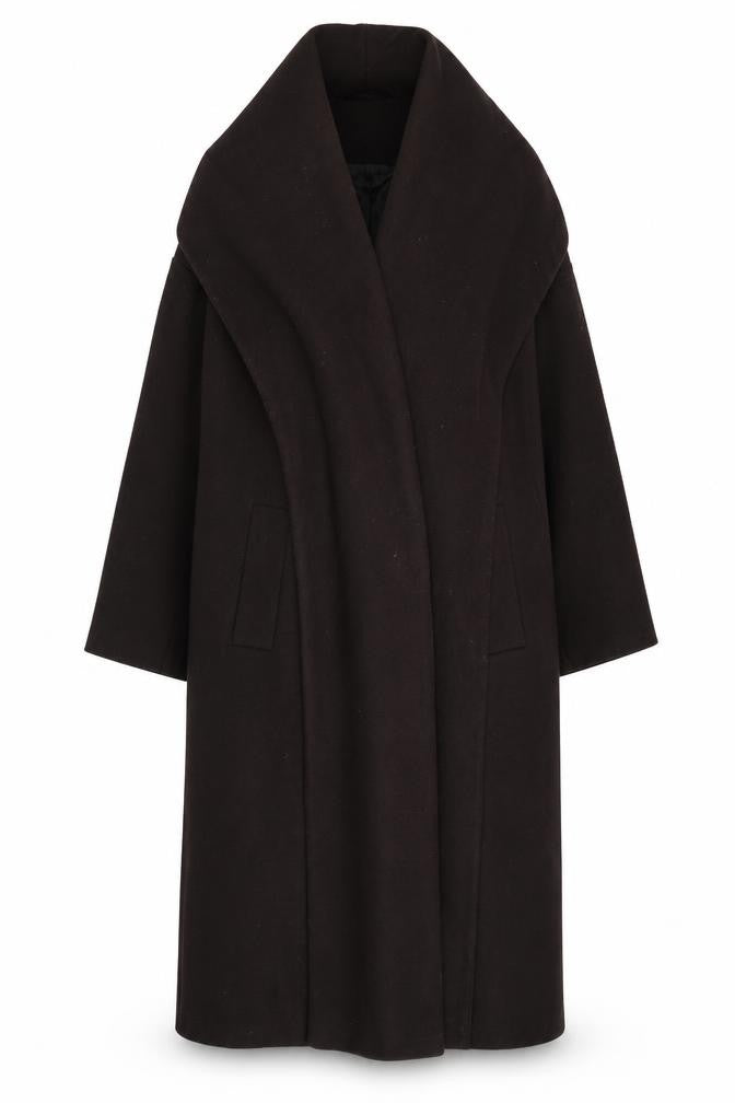 ASOS DESIGN Women's Black Long Overcoat Size 4