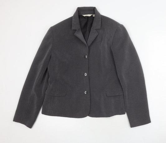 Next Women's Grey Blazer Size 12 Business Jacket