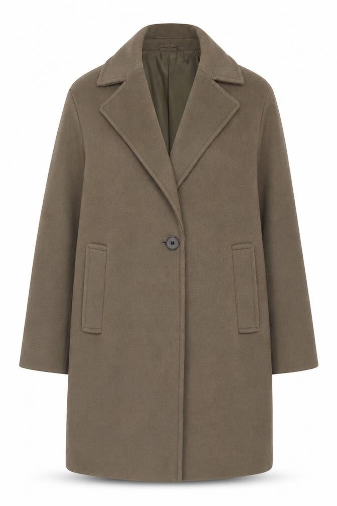 Marks and Spencer Green Women's Overcoat Size 10