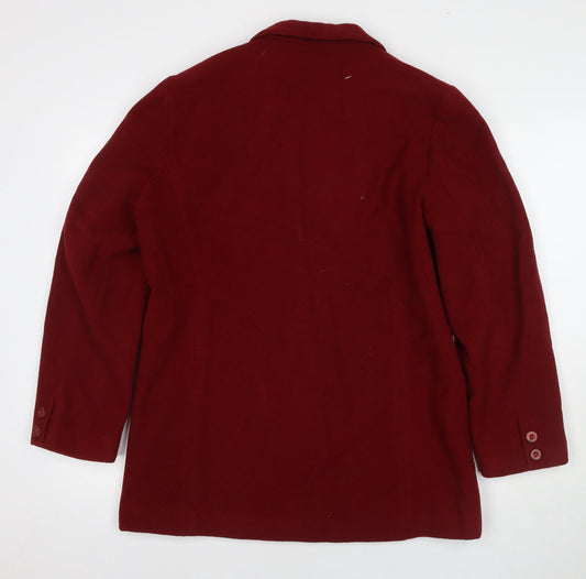 Dorothy Perkins Women's Red Wool Coat Size 12