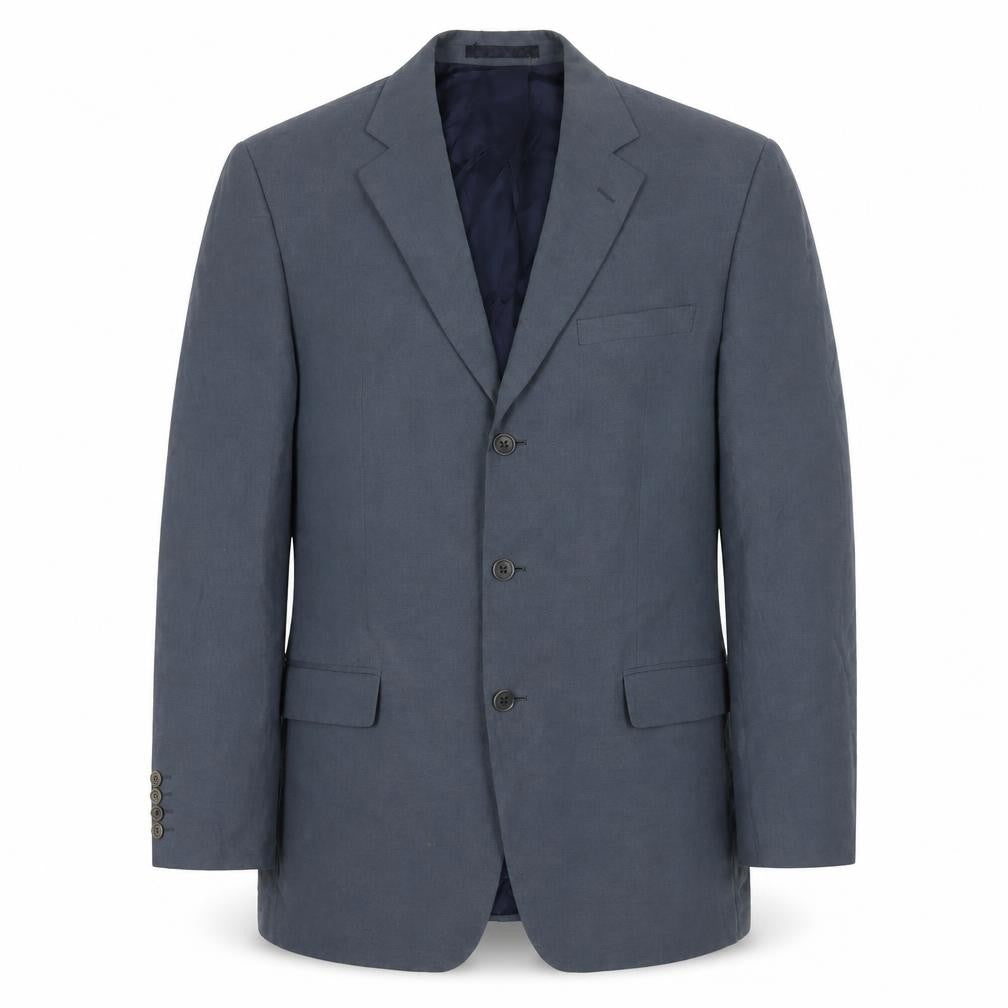 Mens 42 Chest Regular Jaeger Blue Two-Button Blazer