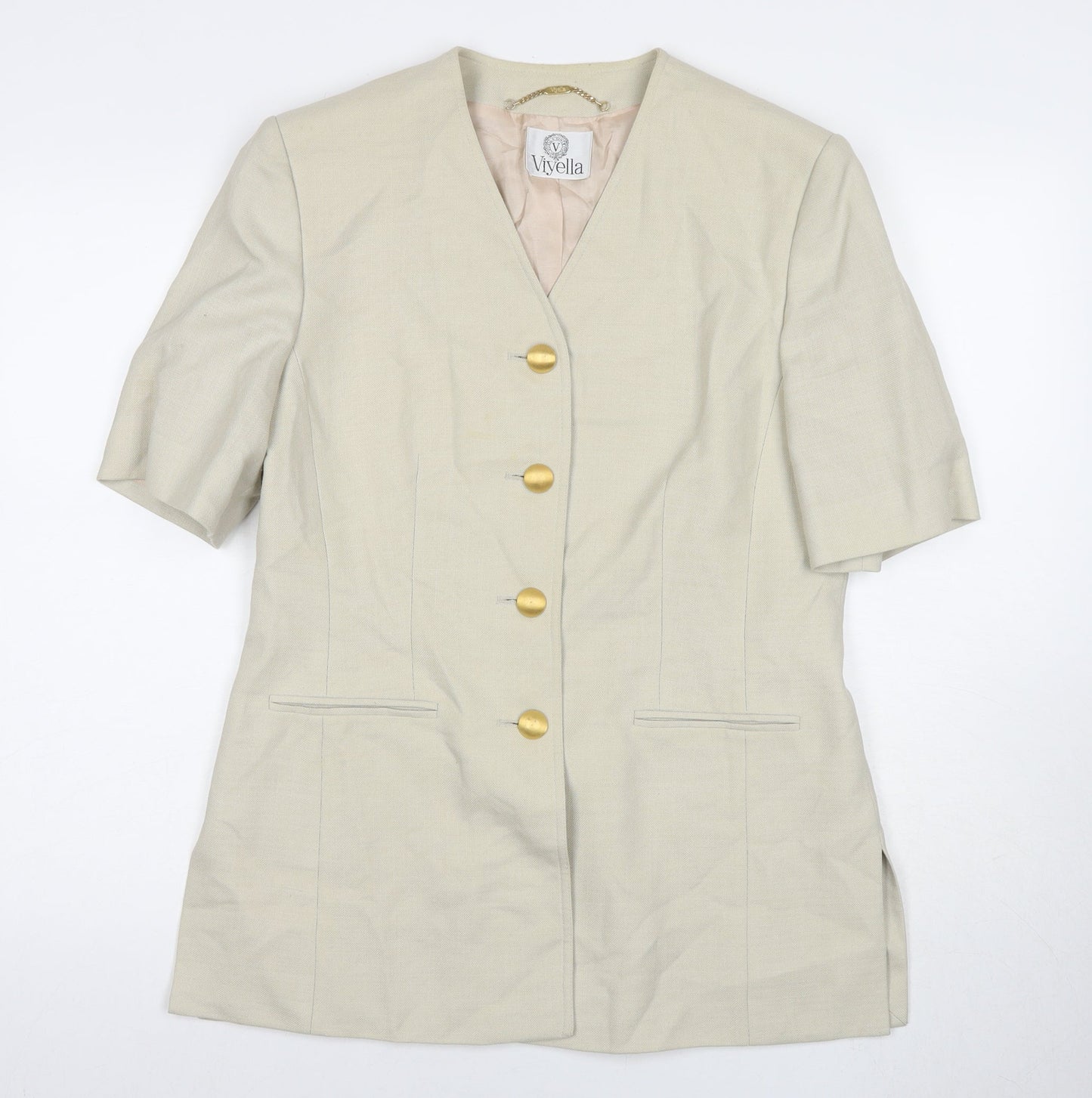 Viyella Women's Beige Classic Blazer Size 12