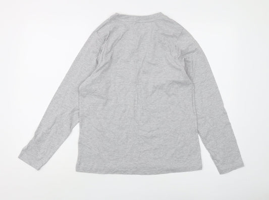 The Simpsons Grey Jersey T-Shirt XS Long Sleeve Christmas
