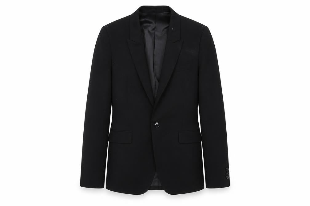 Kenji Womens Black Blazer Medium Formal Lined